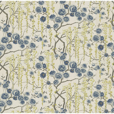 PEONYTREE-523 PEONYTREE ULTRAMARINE KRAVET BASICS Fabrics Drapery Upholstery