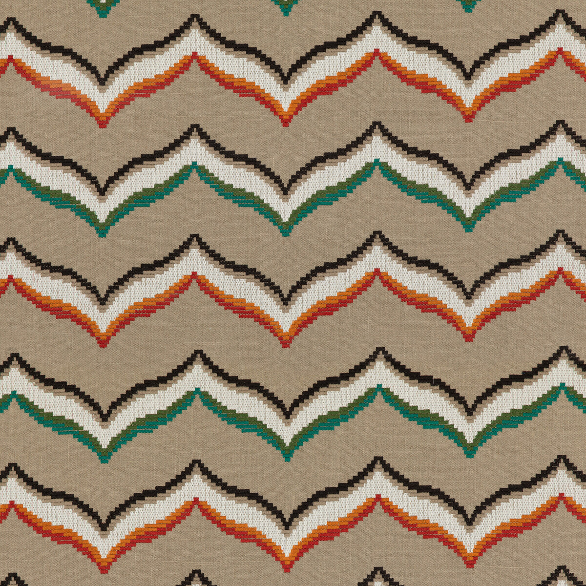 PF50465-1 SOMBRERO EMERALD/SPICE BAKER LIFESTYLE Fabrics Drapery Upholstery