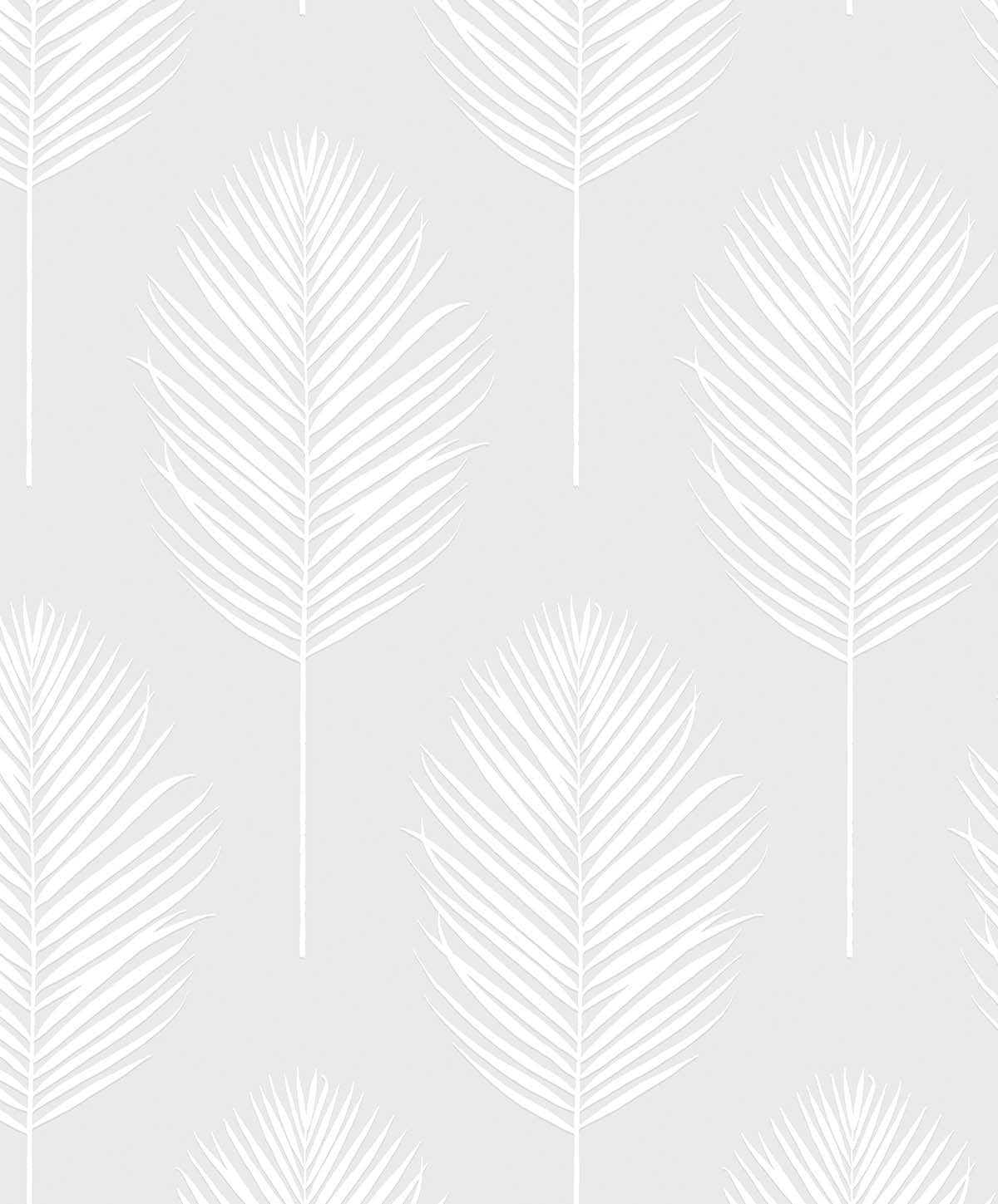 PP10600 NextWall Paintable Peel and Stick Wallpaper Palm Leaf Off-White