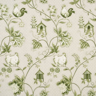 PP50341-4 BANTAM TOILE GREEN BAKER LIFESTYLE DRAPERY