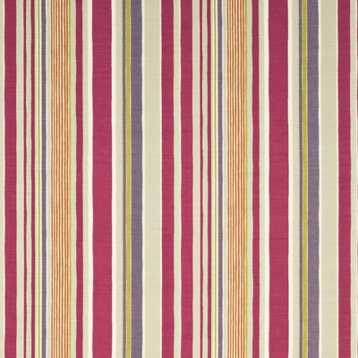 PP50360-3 MALLOW STRIPE SIENNA/FUCHSIA/STONE BAKER LIFESTYLE Fabrics Drapery Upholstery