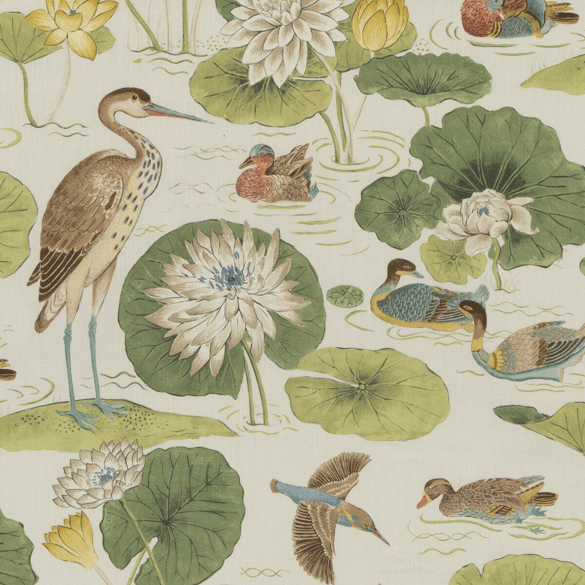 PP50499-3 ELLINGHAM GREEN BAKER LIFESTYLE Fabrics Drapery Upholstery