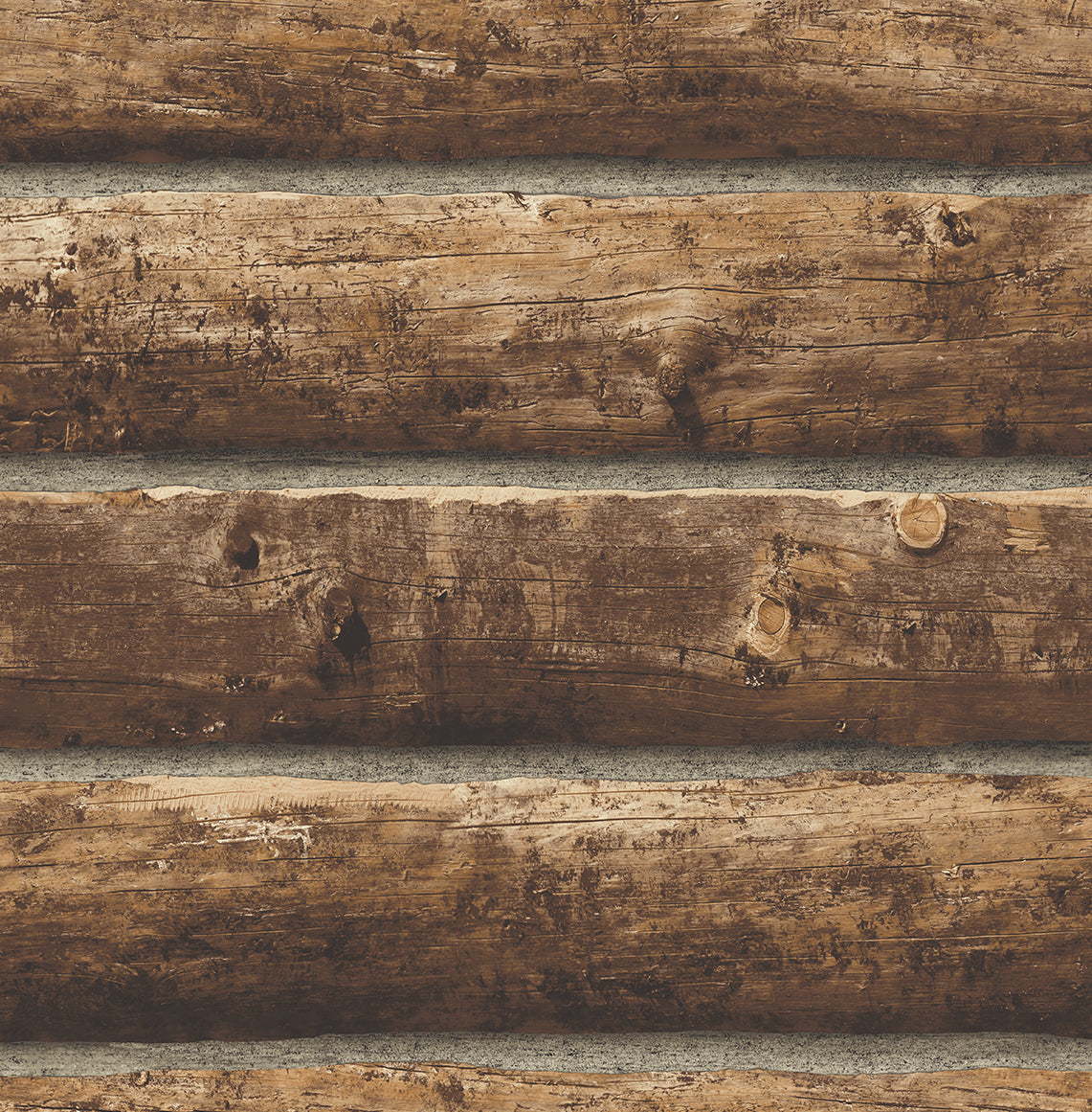 PR10900 Seabrook Designs Prepasted Online Wallpaper Faux Log Cabin Prepasted Walnut