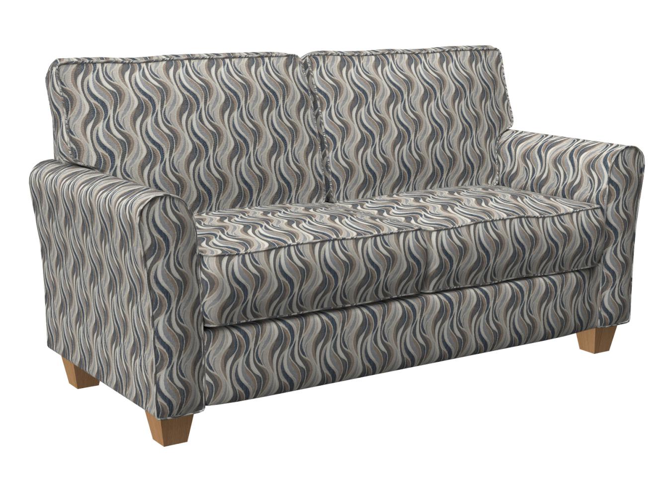 R240 Abstract & Geometric Niagara Sky Blue,Grey & Silver Charlotte Fabrics