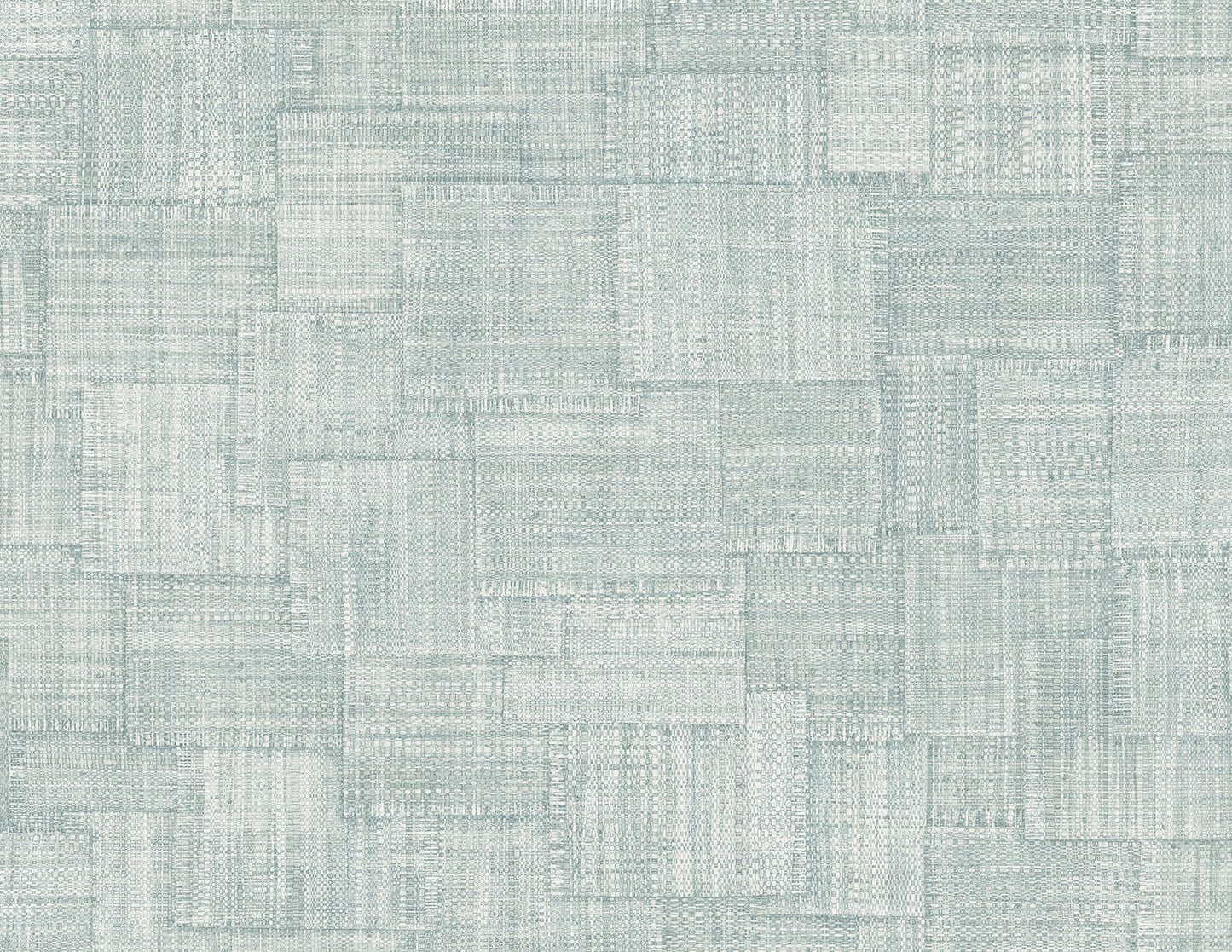 RA41716 Seabrook Designs Raffia Wallpaper Woven Blocks Sky Blue