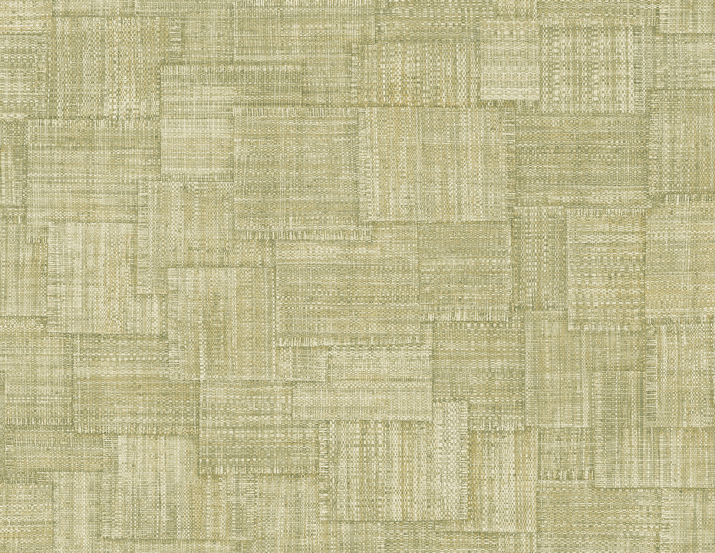 RA41717 Seabrook Designs Raffia Wallpaper Woven Blocks Straw Green