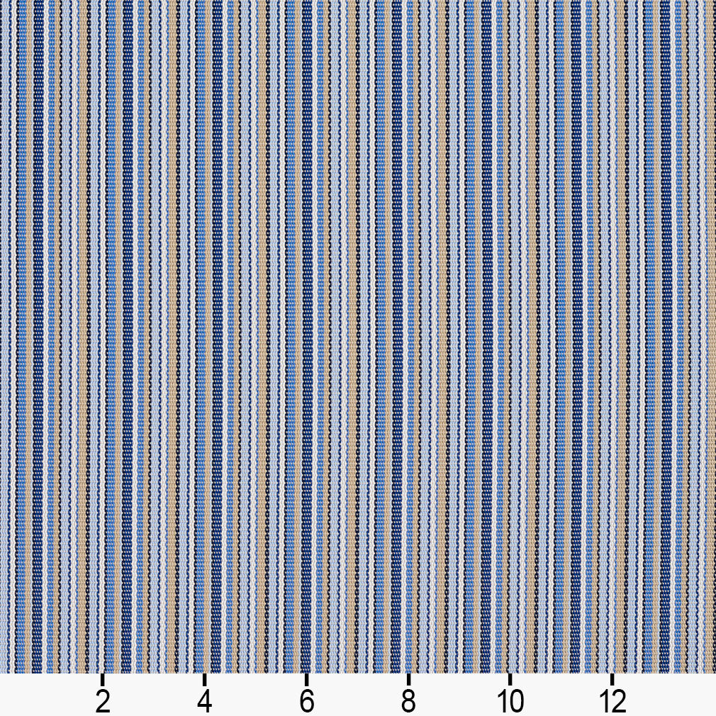 S113 Small Scale,Stripe Poolside Blue Charlotte Fabrics Vinyl