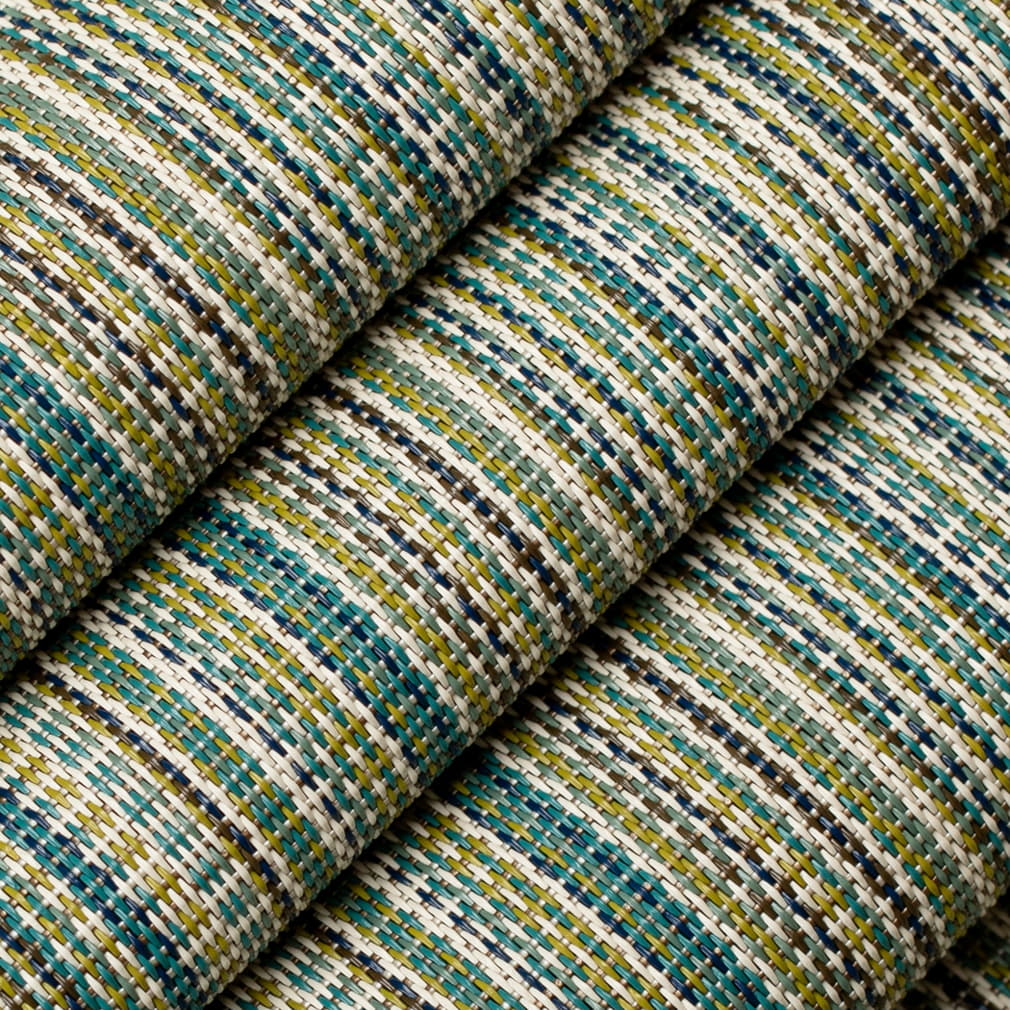 S304 Stripe Lagoon Aqua & Teal,Green Charlotte Fabrics Vinyl