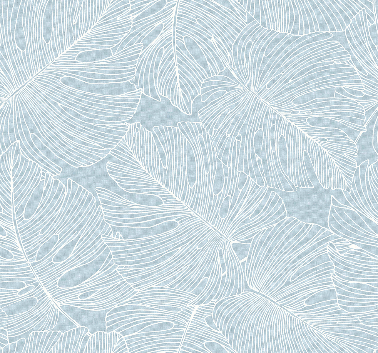 SC20202 Seabrook Designs Summer House Wallpaper Tarra Monstera Leaf Early Sky