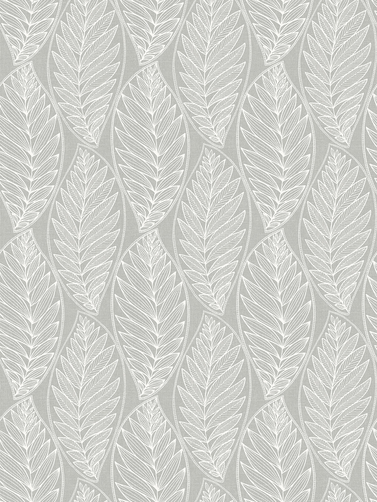 SC20308 Seabrook Designs Summer House Wallpaper Kira Leaf Husk Harbor Grey
