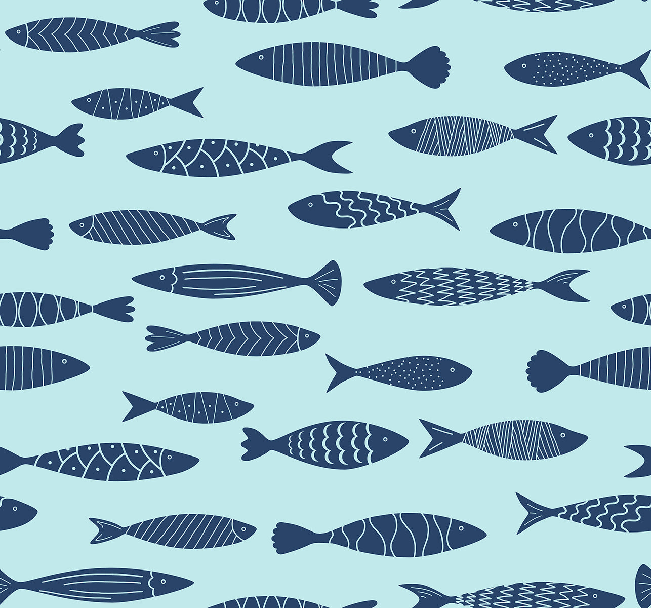 SC21502 Seabrook Designs Summer House Wallpaper Bay Fish Bahama