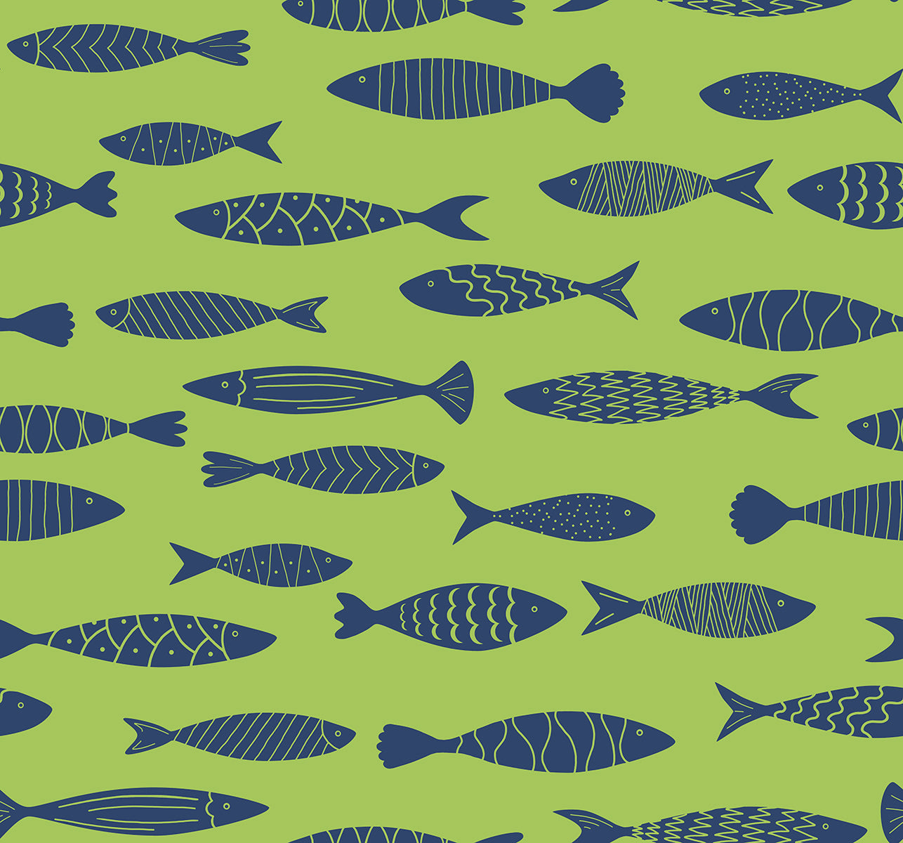 SC21504 Seabrook Designs Summer House Wallpaper Bay Fish Buckingham Green