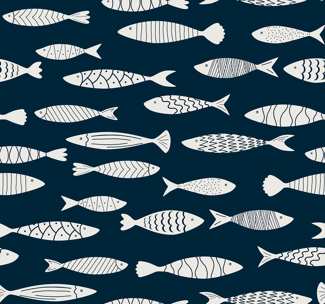 SC21512 Seabrook Designs Summer House Wallpaper Bay Fish Deep Seas