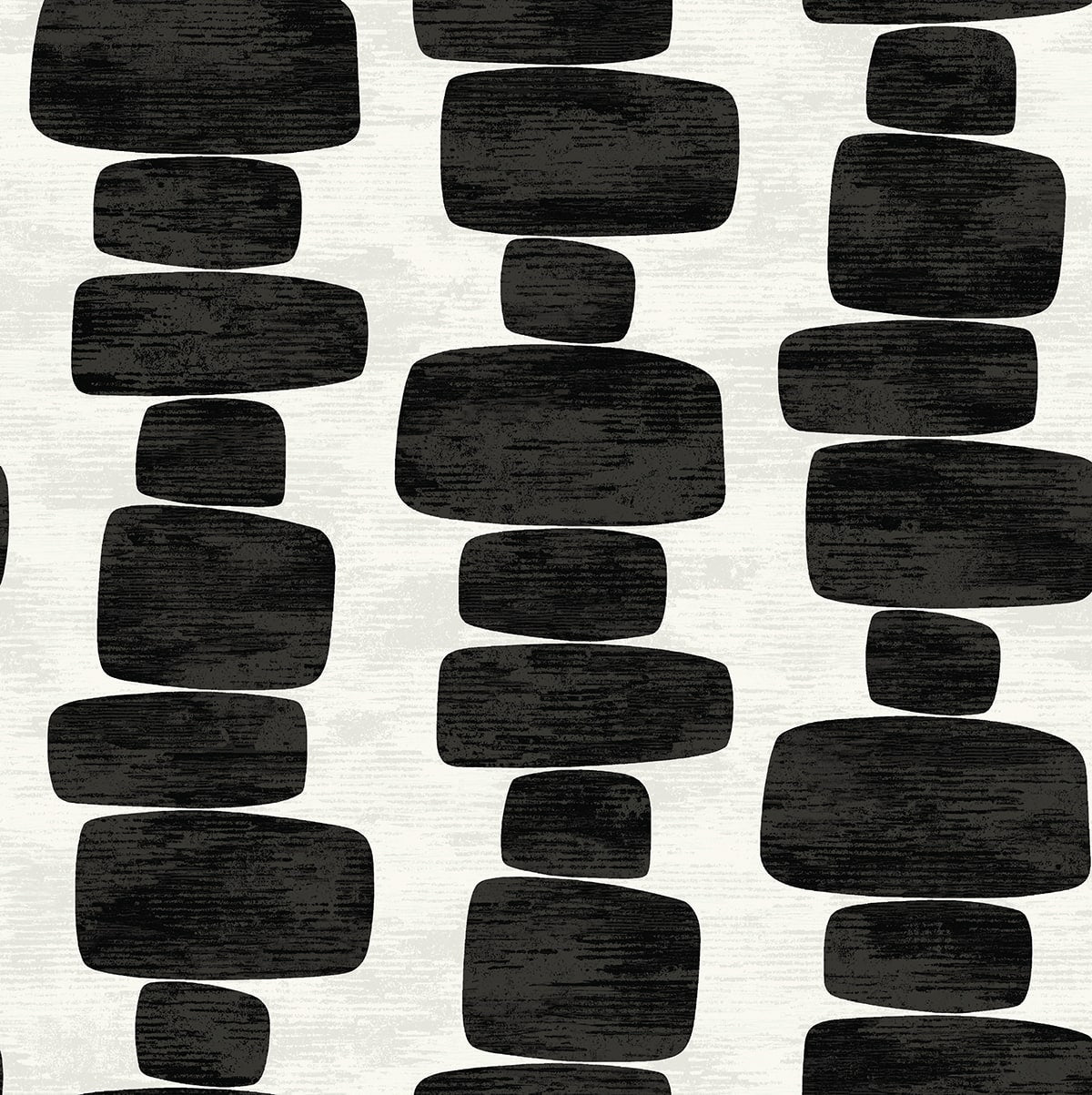 SG12900 Stacy Garcia Home Stacy Garcia Peel and Stick Wallpaper Stripe Block Charcoal