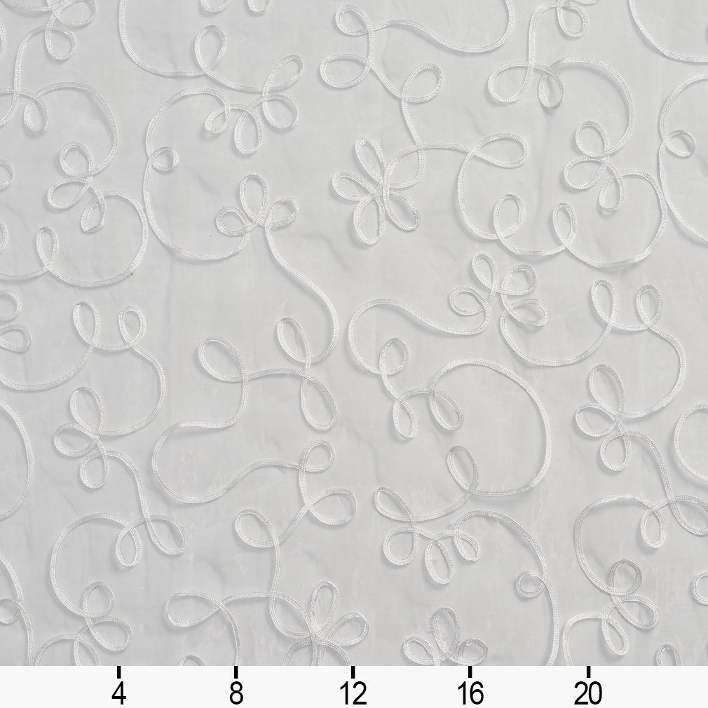 SH62 Abstract & Geometric Winter White & Ivory Charlotte Fabrics