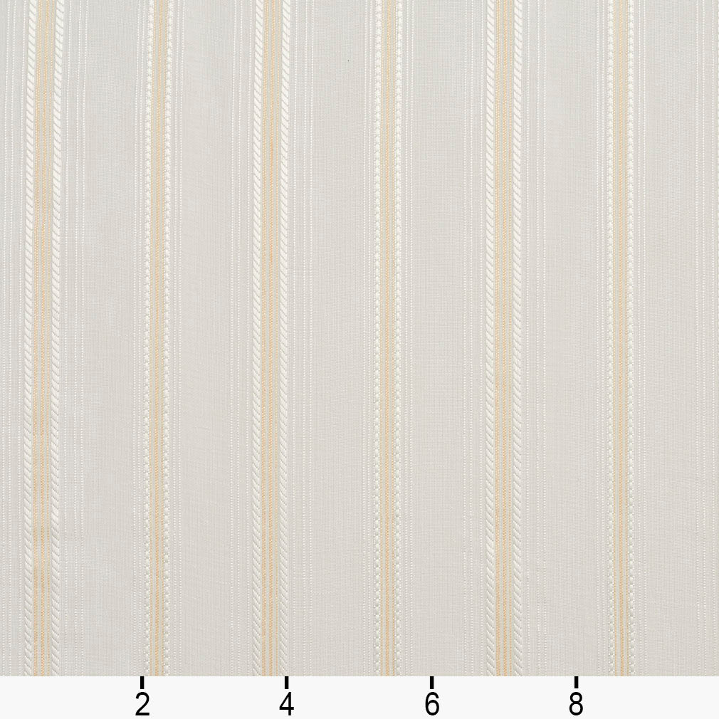 SH68 Stripe Ivory White & Ivory Charlotte Fabrics