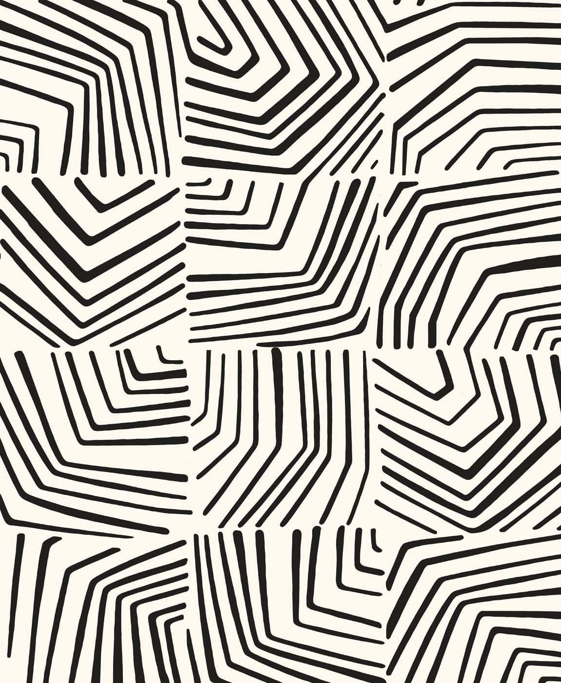 SL80210 Seabrook Designs The Simple Life Wallpaper Linework Maze Inkwell