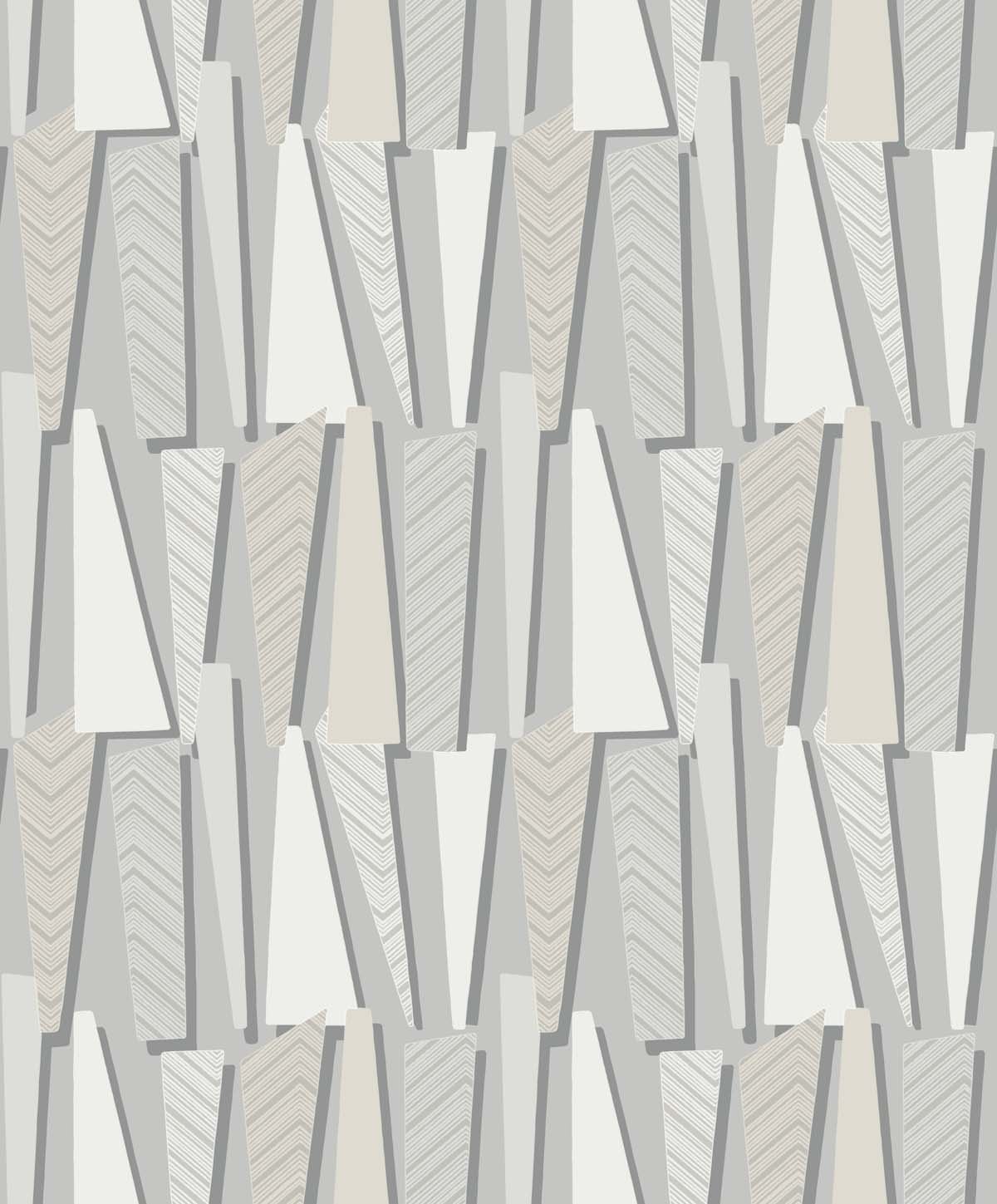 SL80806 Seabrook Designs The Simple Life Wallpaper Geometric Shadows Stone