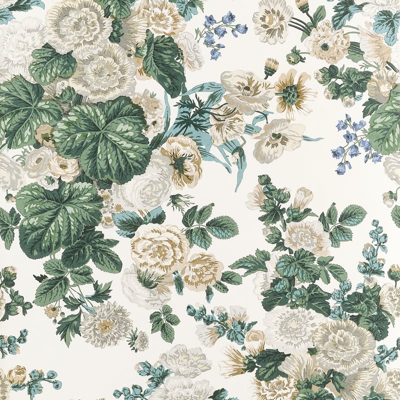 T10510 Thibaut White Wallpaper