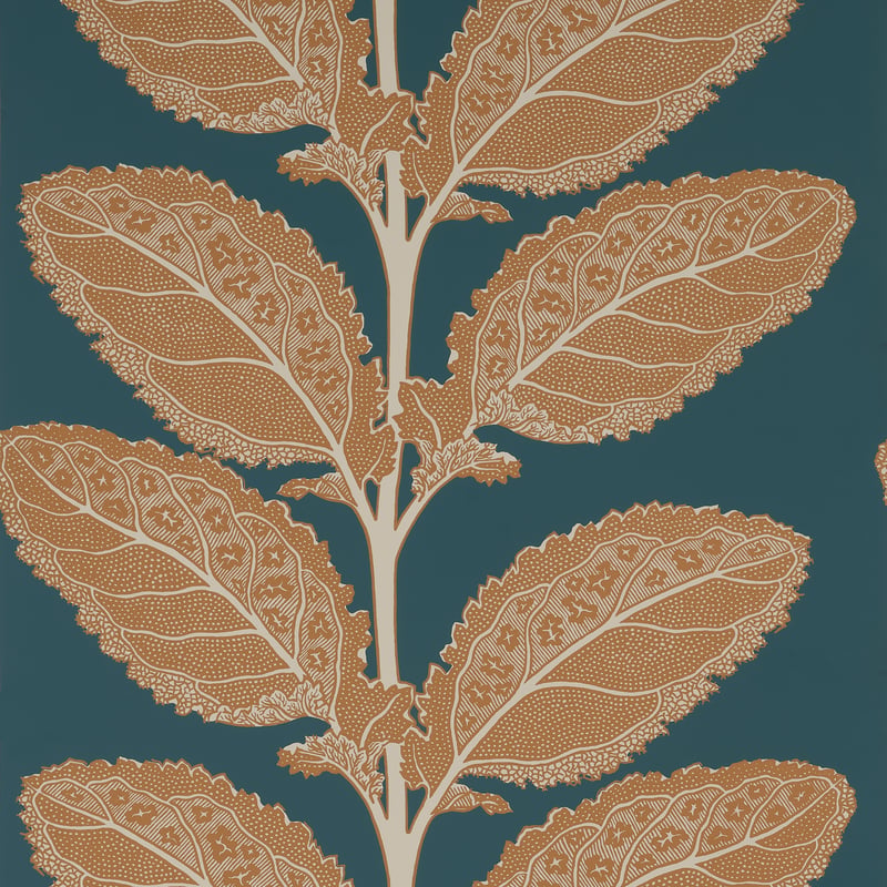 T12037 Thibaut Ochre and Mineral Wallpaper