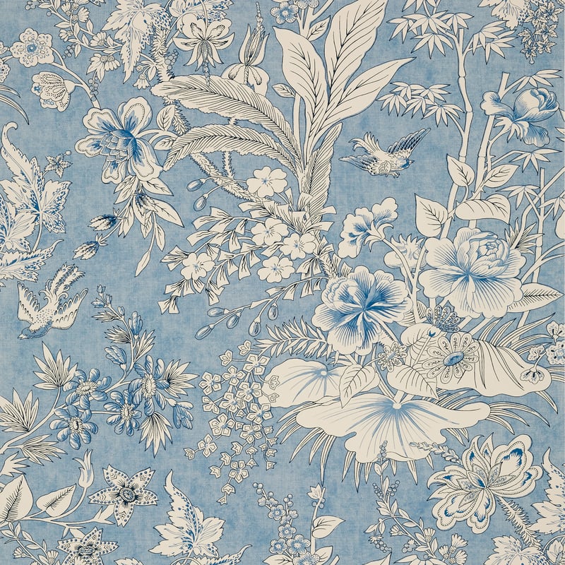 T13602 Thibaut Blue Wallpaper