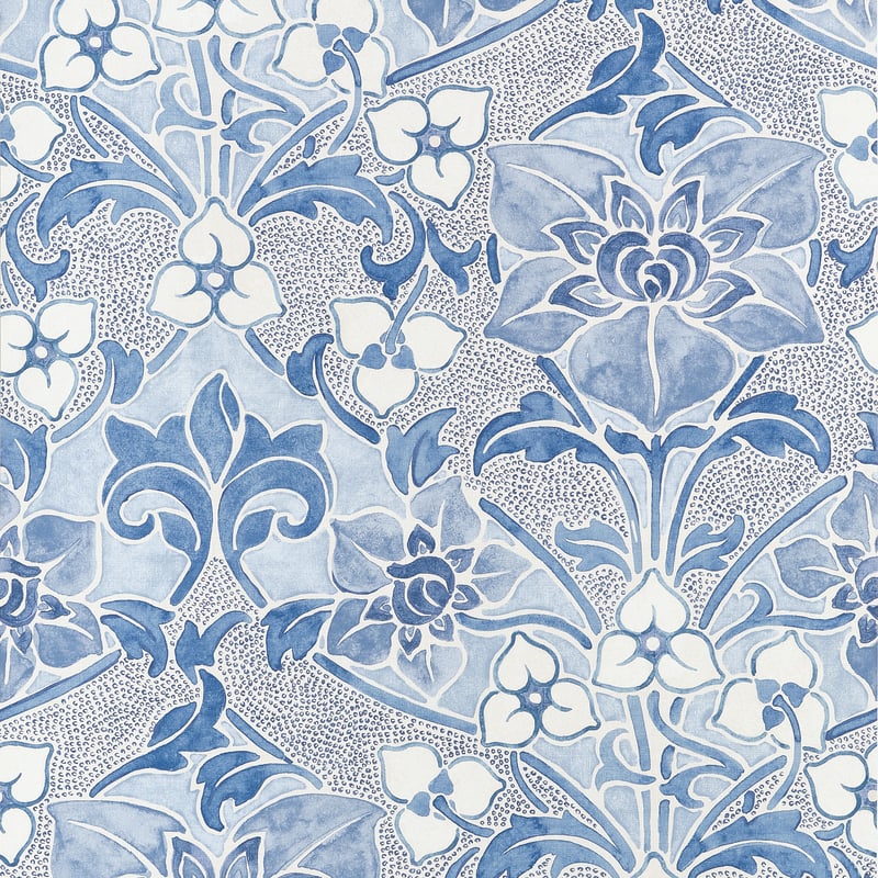 T14602 Thibaut Blue Wallpaper