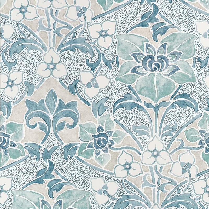 T14604 Thibaut Spa Blue Wallpaper