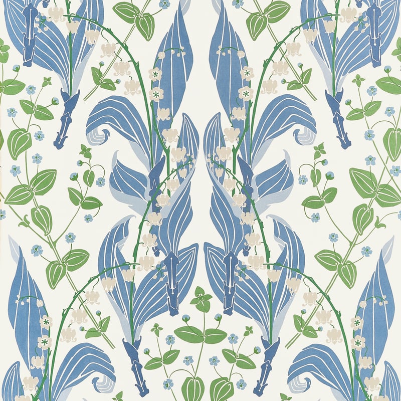 T14620 Thibaut Blue Wallpaper