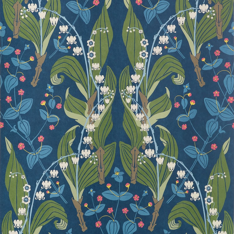 T14621 Thibaut Navy Wallpaper