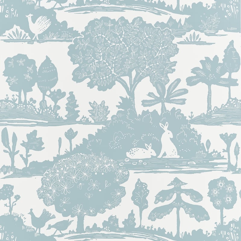 T14650 Thibaut Spa Blue Wallpaper