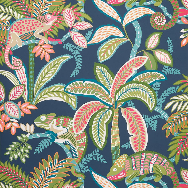T15846 Thibaut Navy Wallpaper