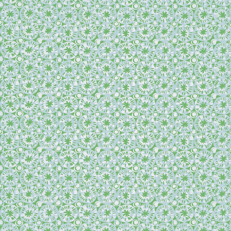 T15856 Thibaut Green and Blue Wallpaper