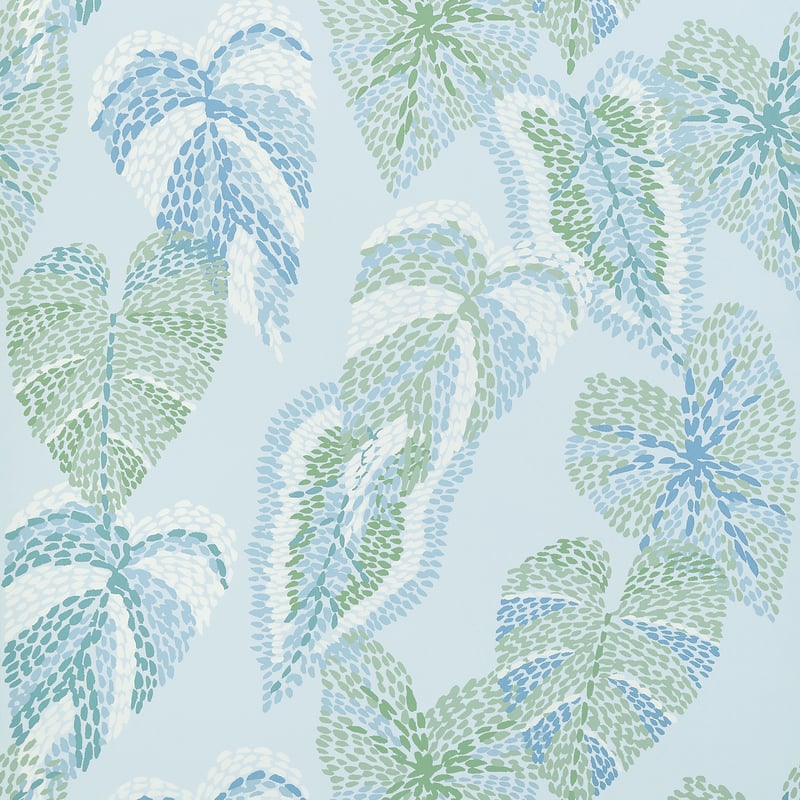 T15867 Thibaut Soft Blue Wallpaper