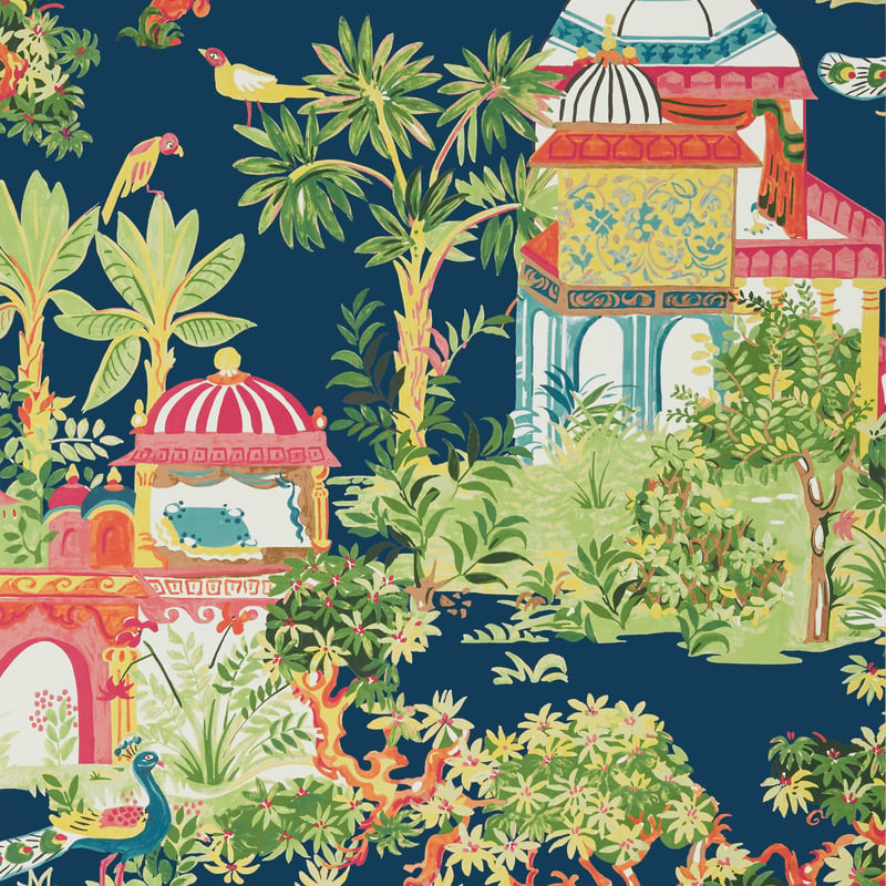T20823 Thibaut Navy Wallpaper