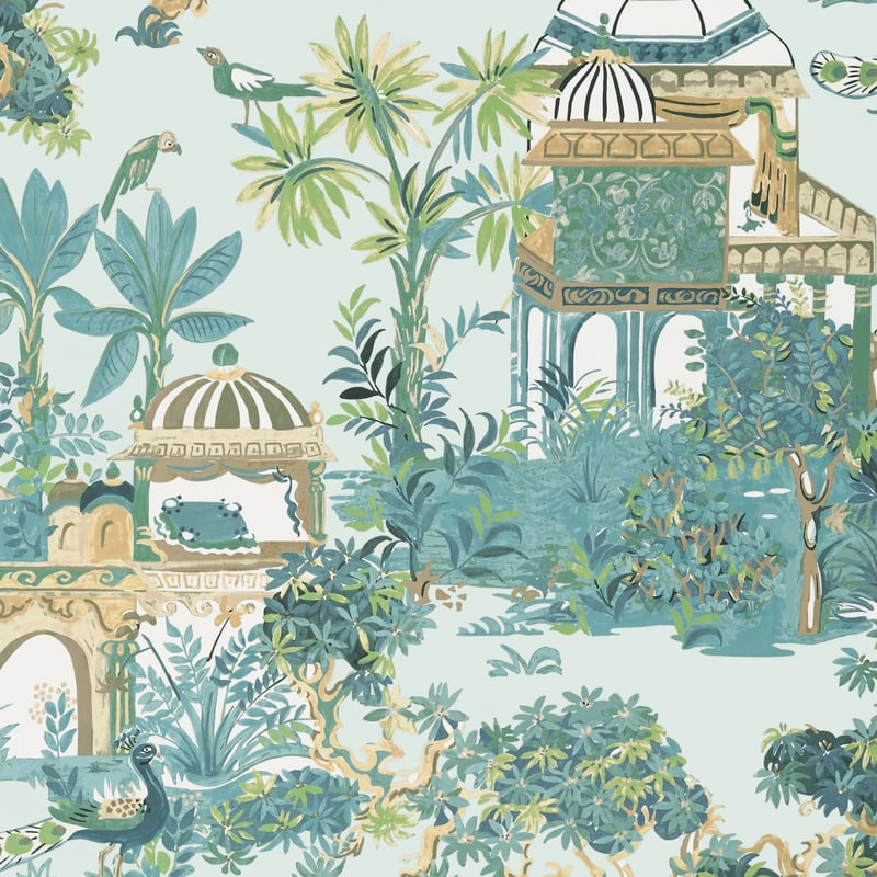 T20826 Thibaut Spa Blue Wallpaper