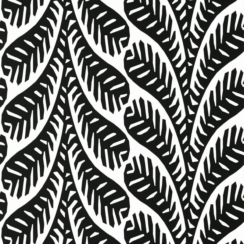 T20830 Thibaut Black Wallpaper