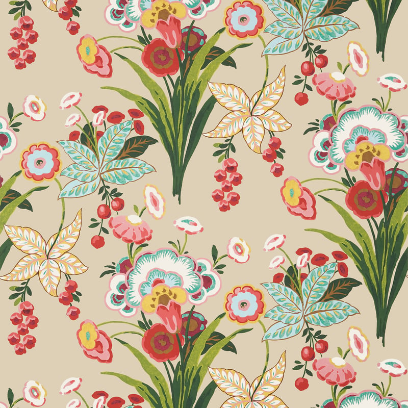 T20852 Thibaut Cream Wallpaper