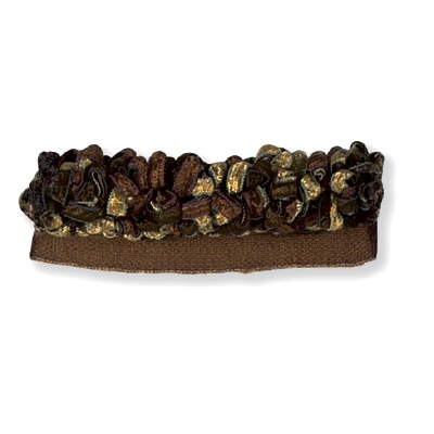 T30213-614 RIBBON ROUCHE TORTOISE KRAVET COUTURE TRIM