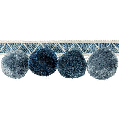 T30804-5 PHUKET POMS INDIGO KRAVET COUTURE TRIM