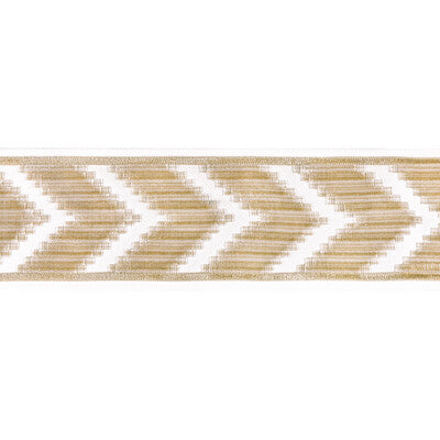 T30828-16 CHEVRON VELVET TAPE CREAM KRAVET COUTURE TRIM