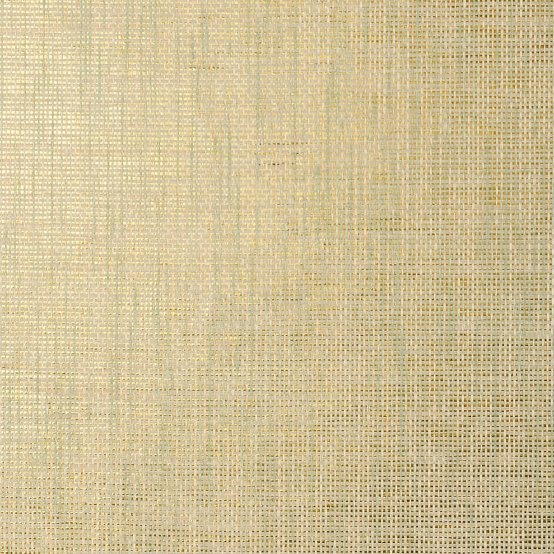 T41146 Thibaut Aqua on Metallic Gold Wallpaper