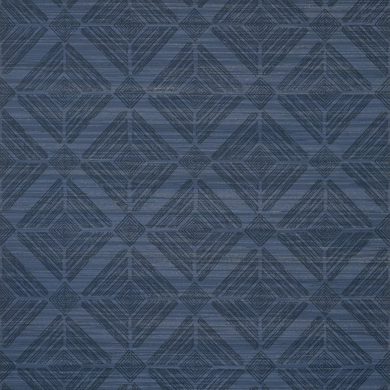T436 Thibaut Navy Wallpaper