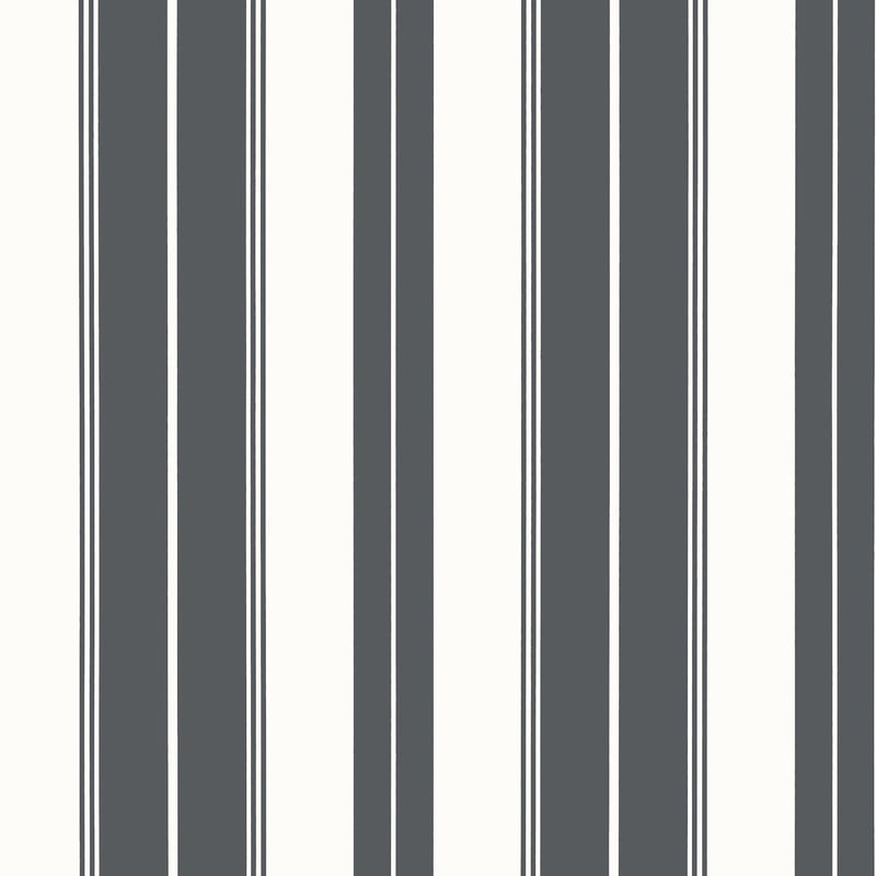 T44050 Thibaut Charcoal Black Wallpaper