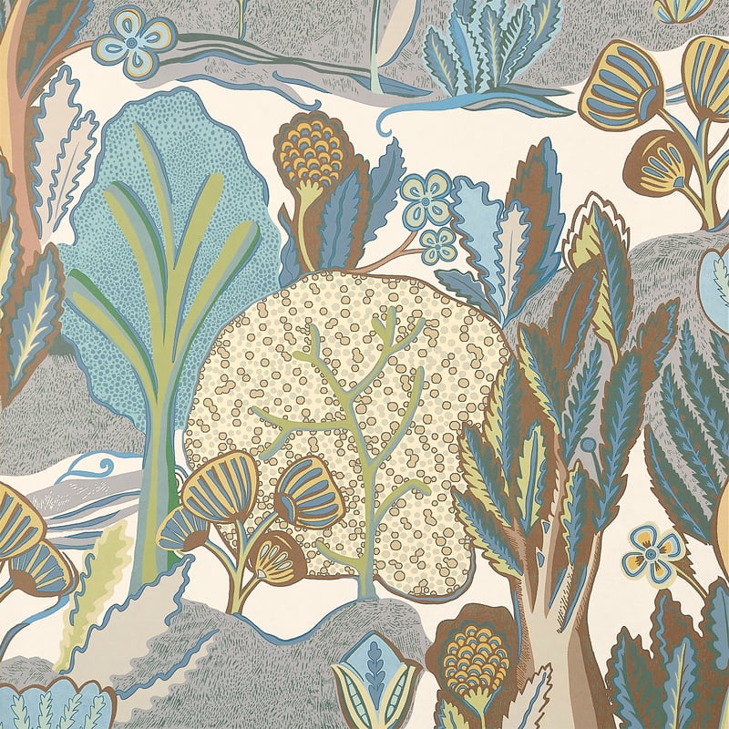 T45013 Thibaut Sage and Beige Wallpaper