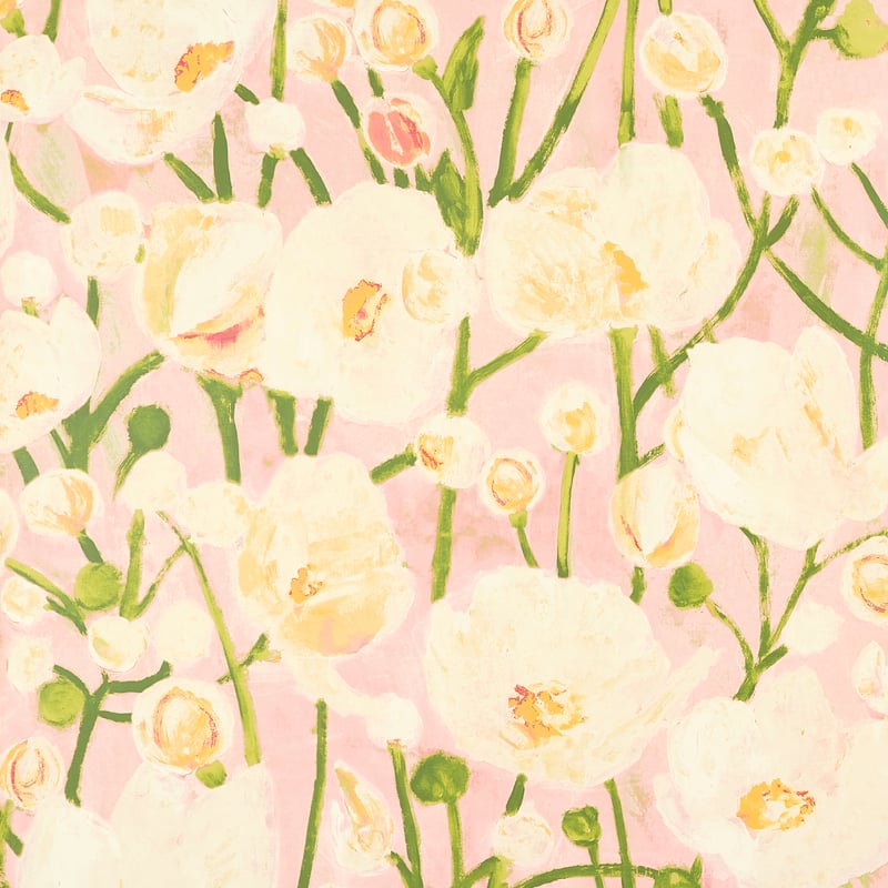 T45015 Thibaut Seashell Pink Wallpaper