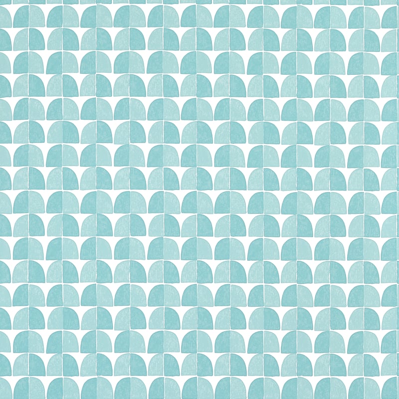 T45018 Thibaut Turquoise Wallpaper