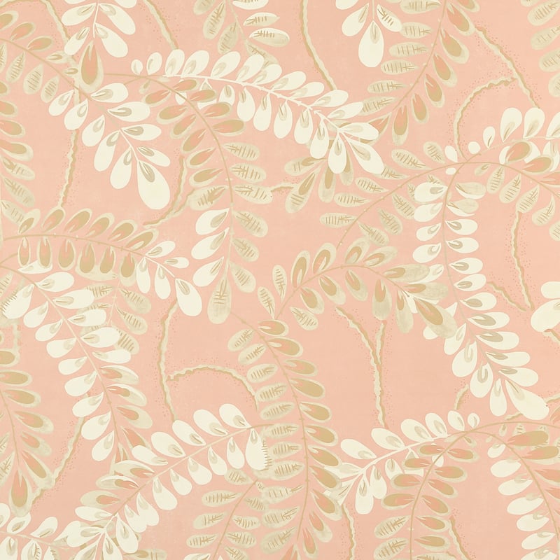 T45041 Thibaut Apricot Wallpaper