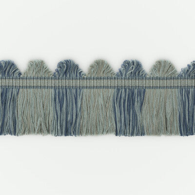T6025-635 PERANDOR FAN TOP CUT FRINGE BLUE G P & J BAKER TRIM