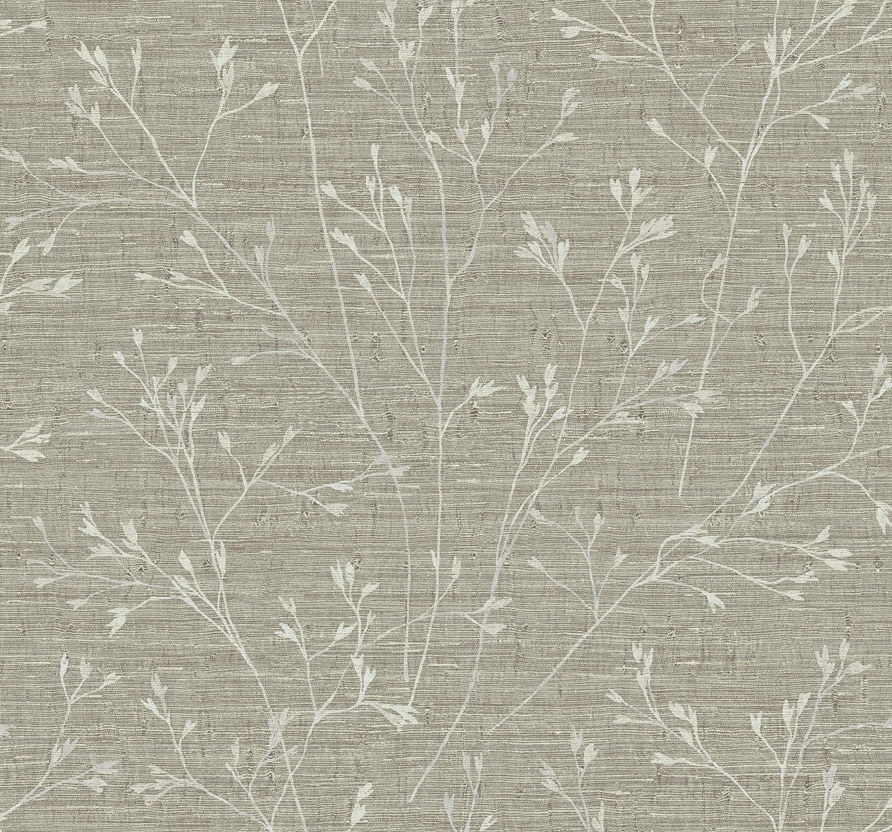 TH90307 Seabrook Designs Fibers and Threads Wallpaper Withington Branch Mouse