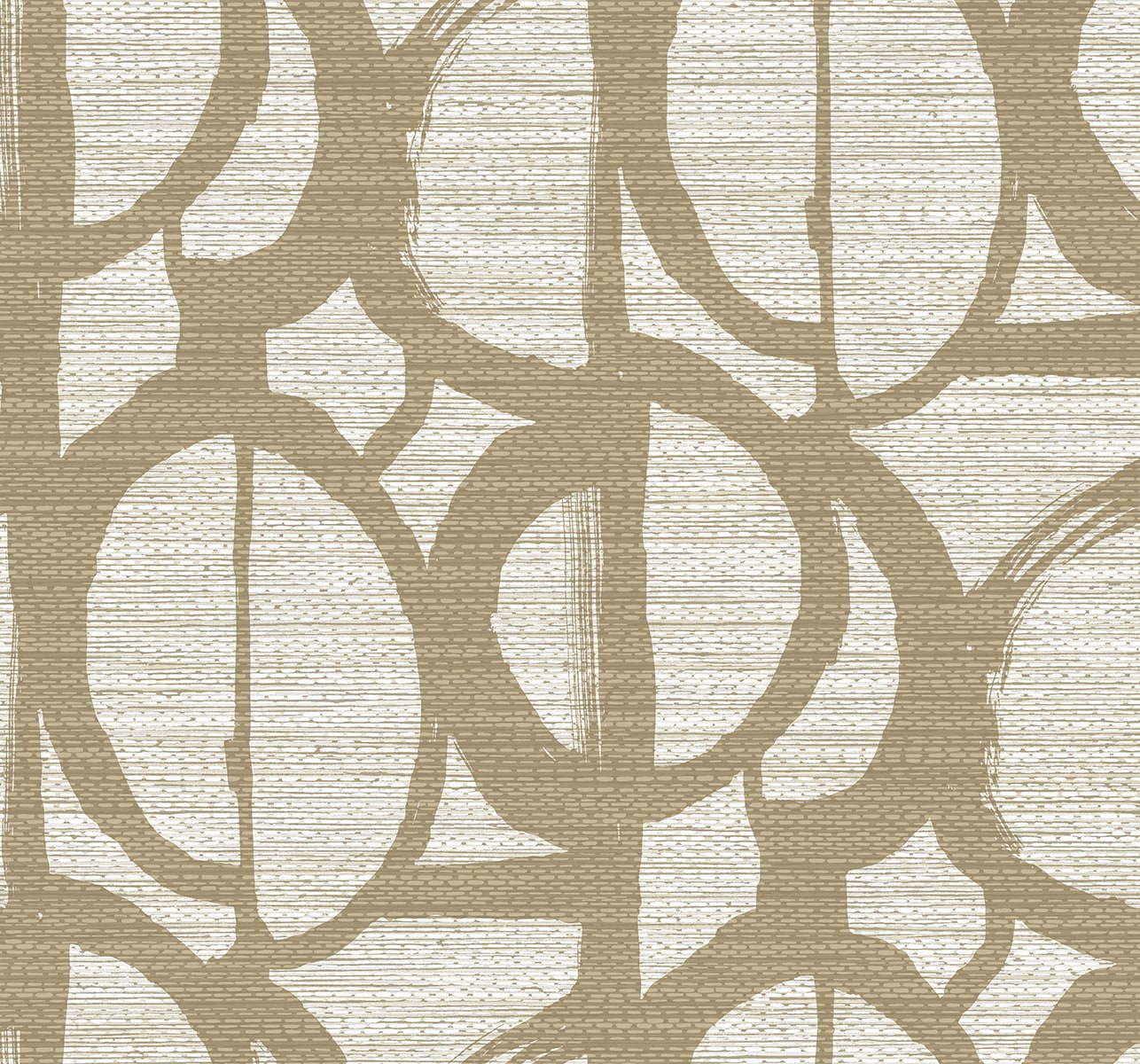 TH91705 Seabrook Designs Fibers and Threads Wallpaper Pendelton Oro
